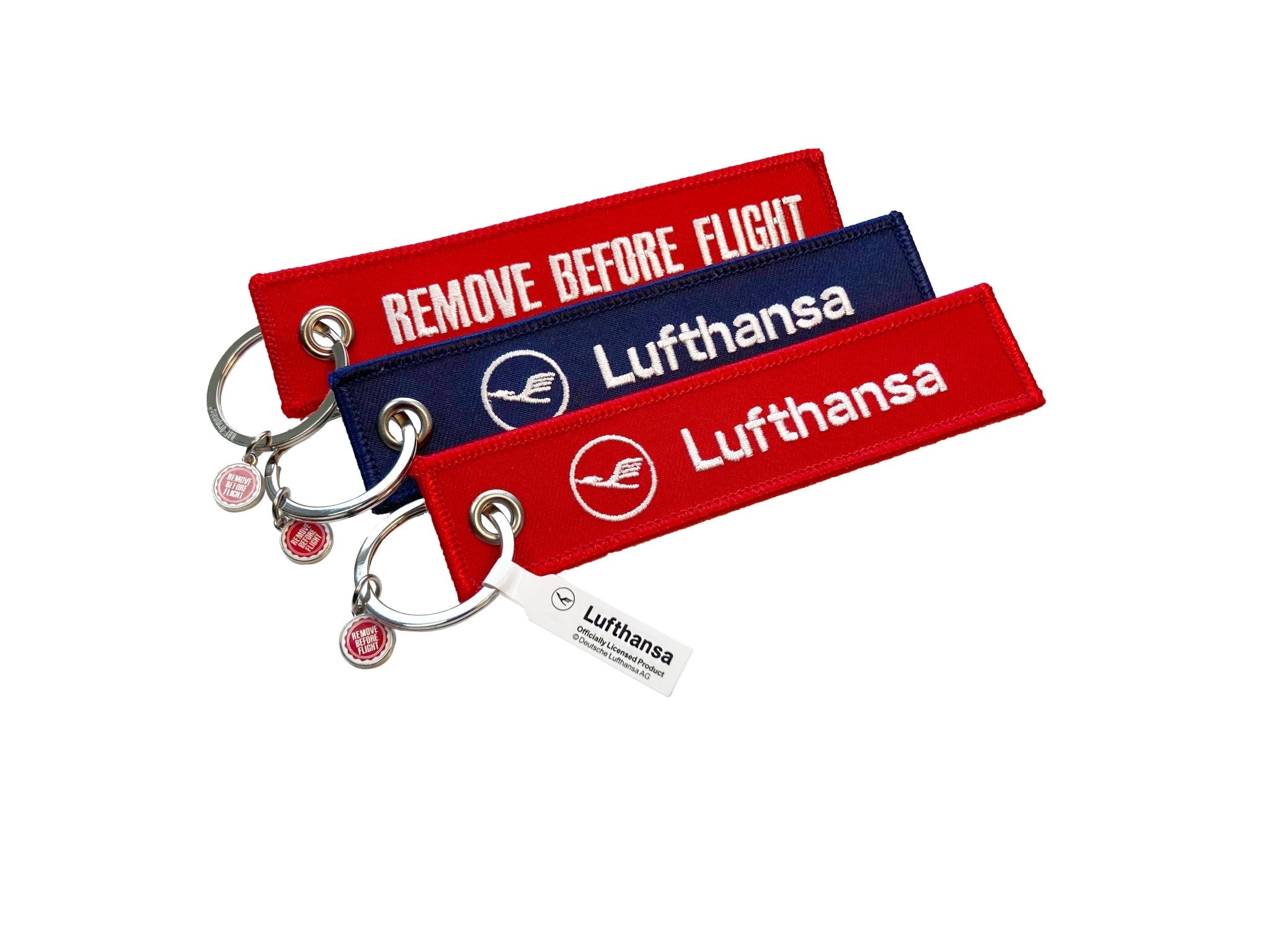 "Lufthansa" Schlüsselanhänger - Remove Before Flight - 25center.com