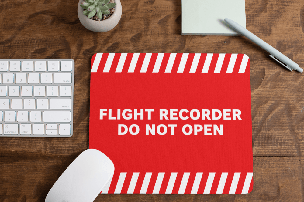 Mousepad Flight Recorder - 25center.com