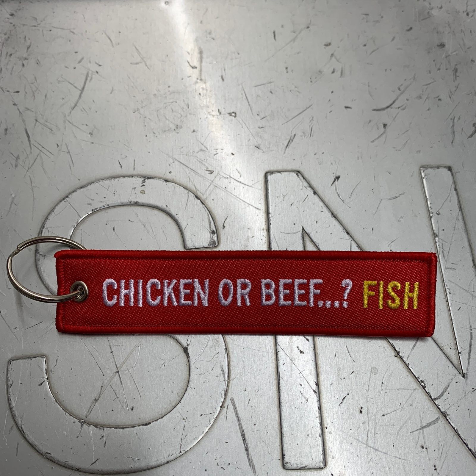 COFFEE OR TEA / CHICKEN OR BEEF Keychain – Ansicht 2 | 25CENTER