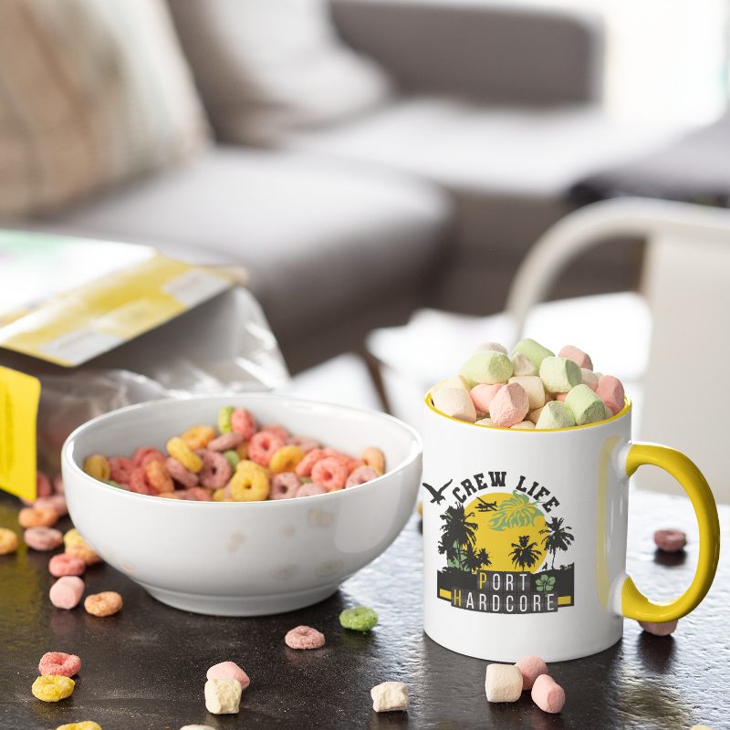 CREW LIFE Tasse gelb – Ansicht 2 | 25CENTER