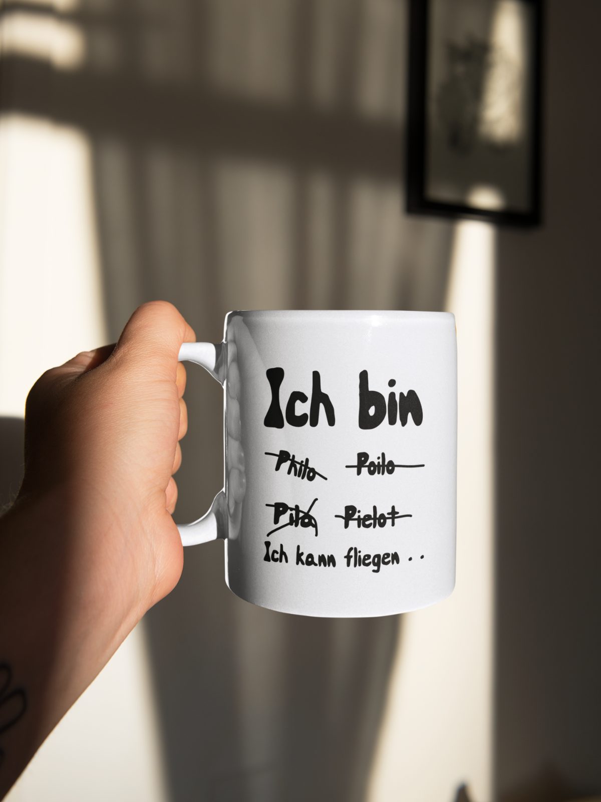ICH KANN FLIEGEN Tasse – Ansicht 2 | 25CENTER