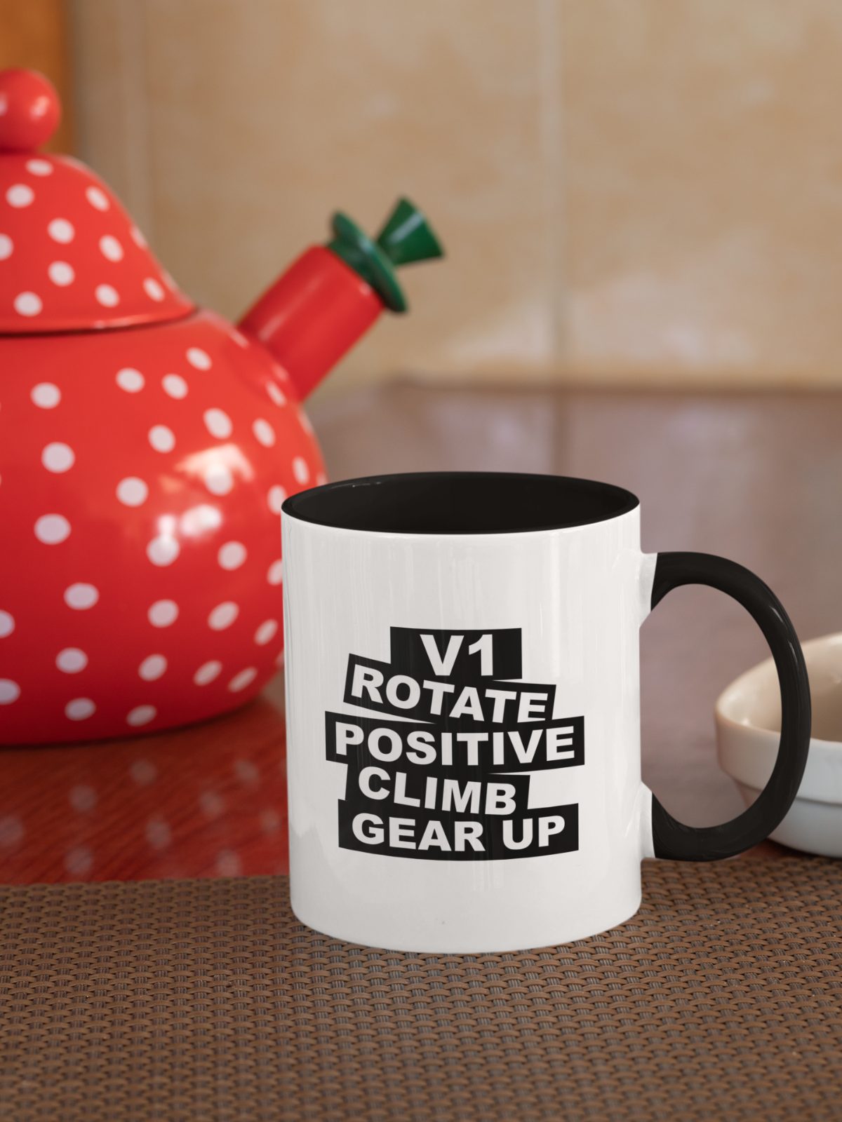 V1 ROTATE Tasse schwarz | 25CENTER